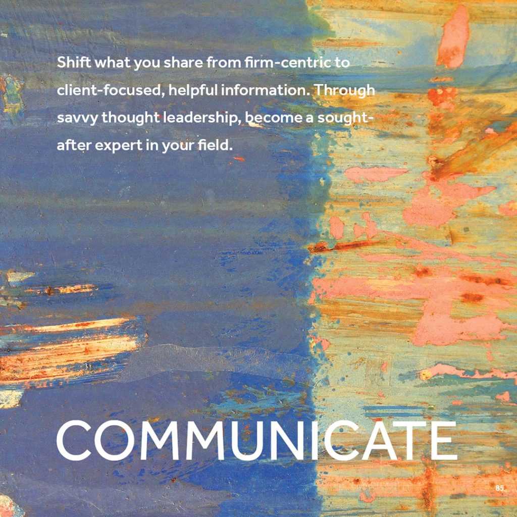 Cultivate Relationships That Lead to Work: For Architects & Designers, Section 3, Communicate